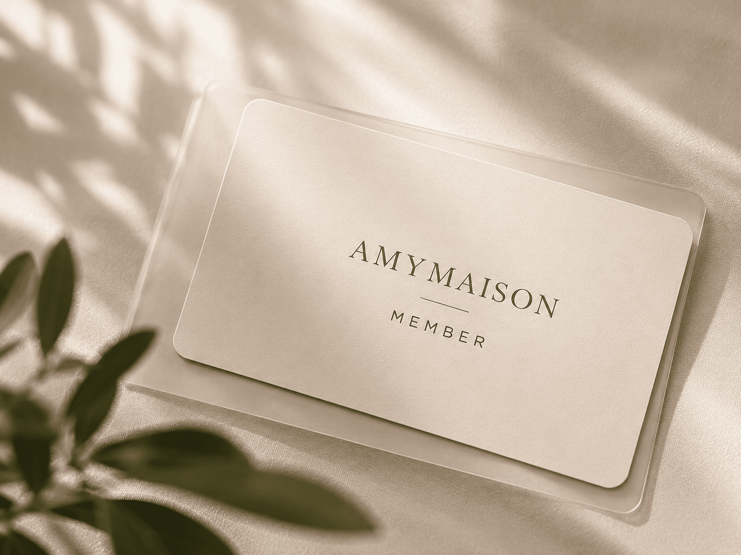 AMYMAISONの会員カード
